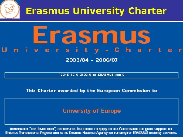Erasmus University Charter 