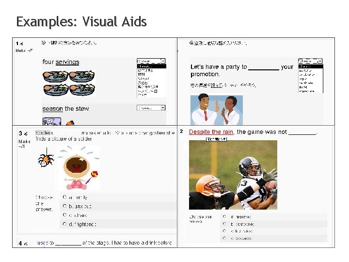 Examples: Visual Aids 