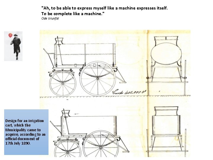 "Ah, to be able to express myself like a machine expresses itself. To be