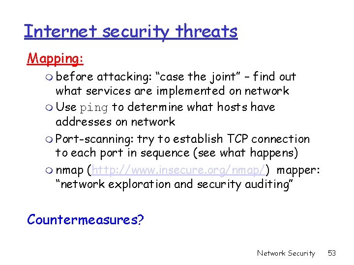Internet security threats Mapping: m before attacking: “case the joint” – find out what Internet security threats Mapping: m before attacking: “case the joint” – find out what