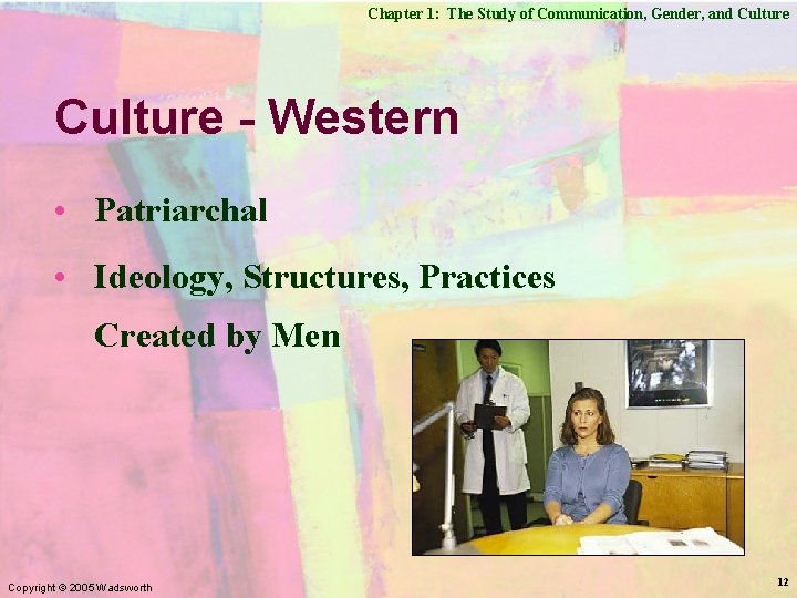 Chapter 1: The Study of Communication, Gender, and Culture - Western • Patriarchal •