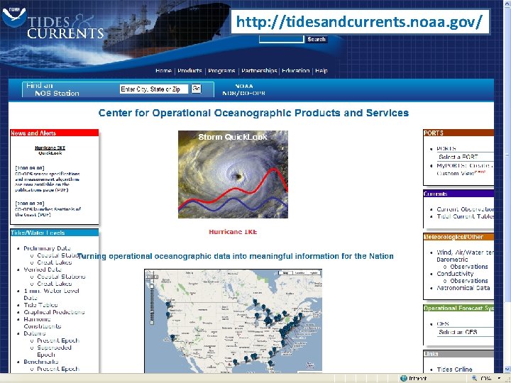 http: //tidesandcurrents. noaa. gov/ 