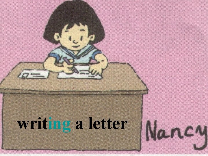 writing a letter 