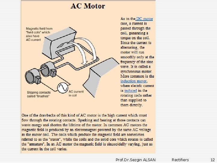Prof. Dr. Sezgin ALSAN Rectifiers 12 