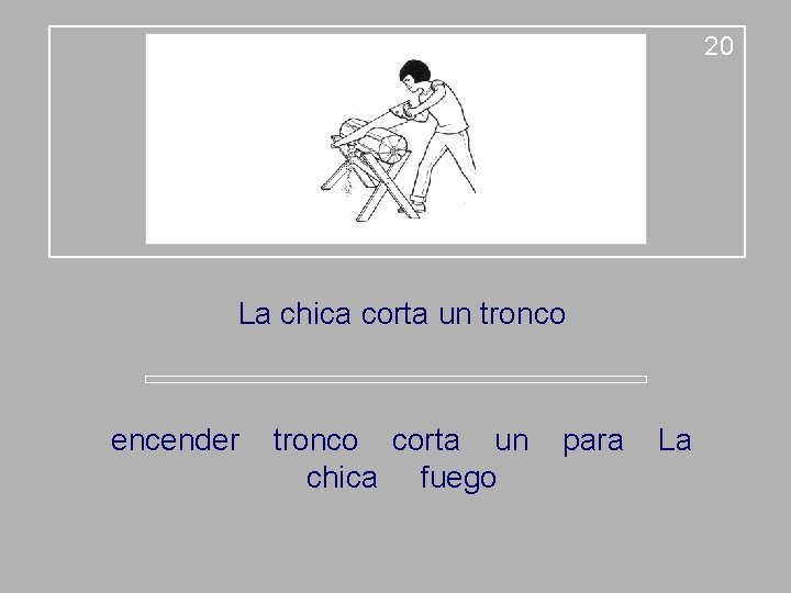 20 La chica corta un tronco encender tronco corta un chica fuego para La