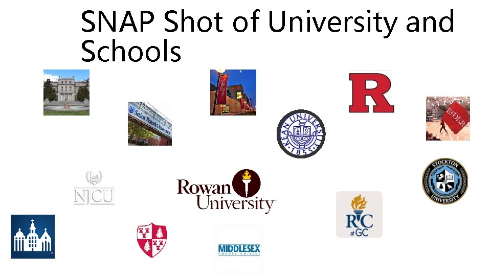 SNAP Shot of University and Schools 