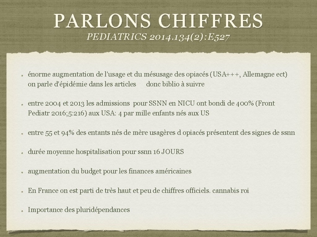 PARLONS CHIFFRES PEDIATRICS 2014. 134(2): E 527 énorme augmentation de l’usage et du mésusage PARLONS CHIFFRES PEDIATRICS 2014. 134(2): E 527 énorme augmentation de l’usage et du mésusage