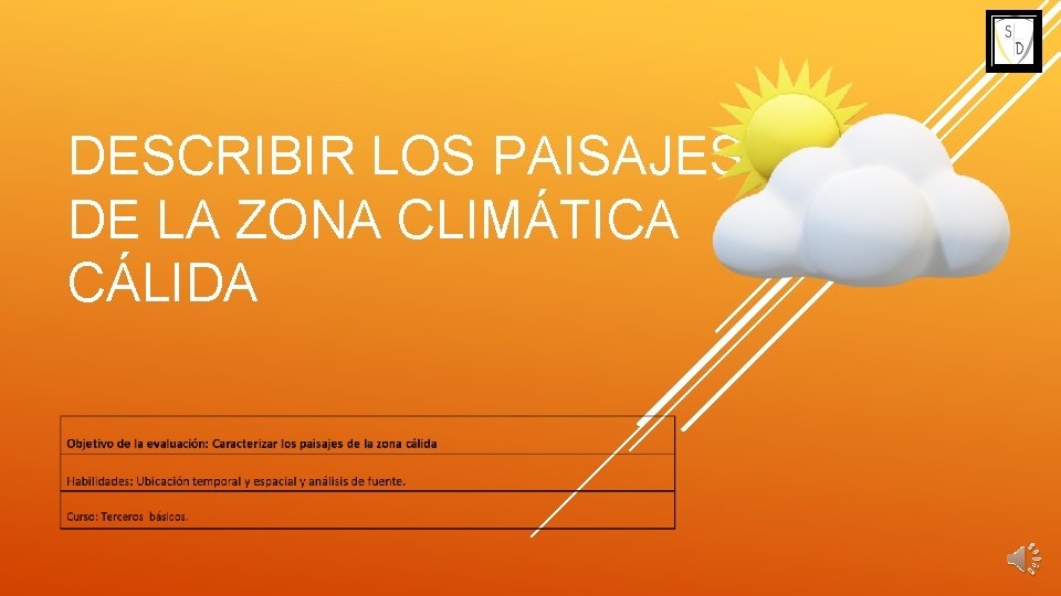 DESCRIBIR LOS PAISAJES DE LA ZONA CLIMÁTICA CÁLIDA 