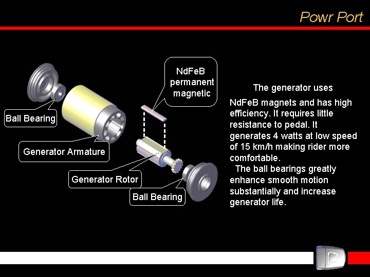 Powr Port Nd. Fe. B permanent magnetic Ball Bearing Generator Armature Generator Rotor Ball