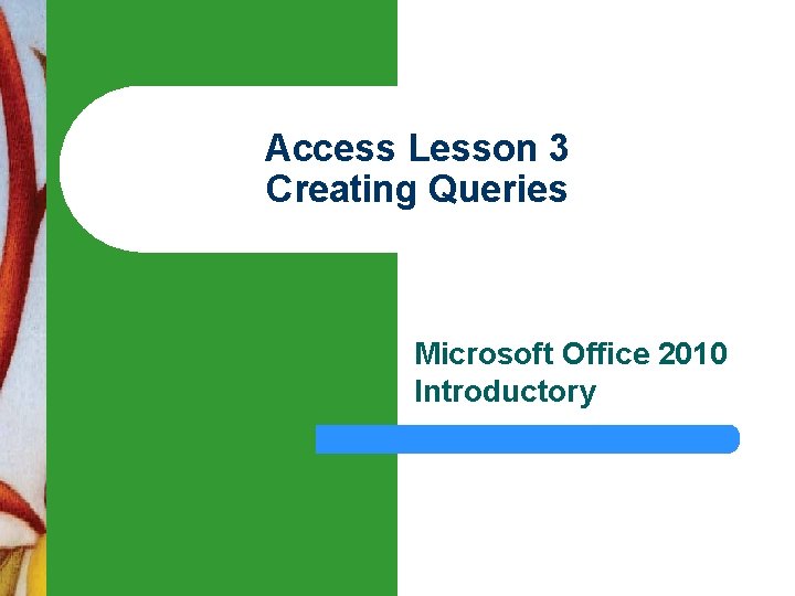 Access Lesson 3 Creating Queries Microsoft Office 2010