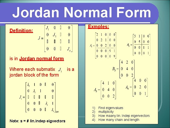 løn en milliard variabel Jordan Block Under what conditions a given matrix