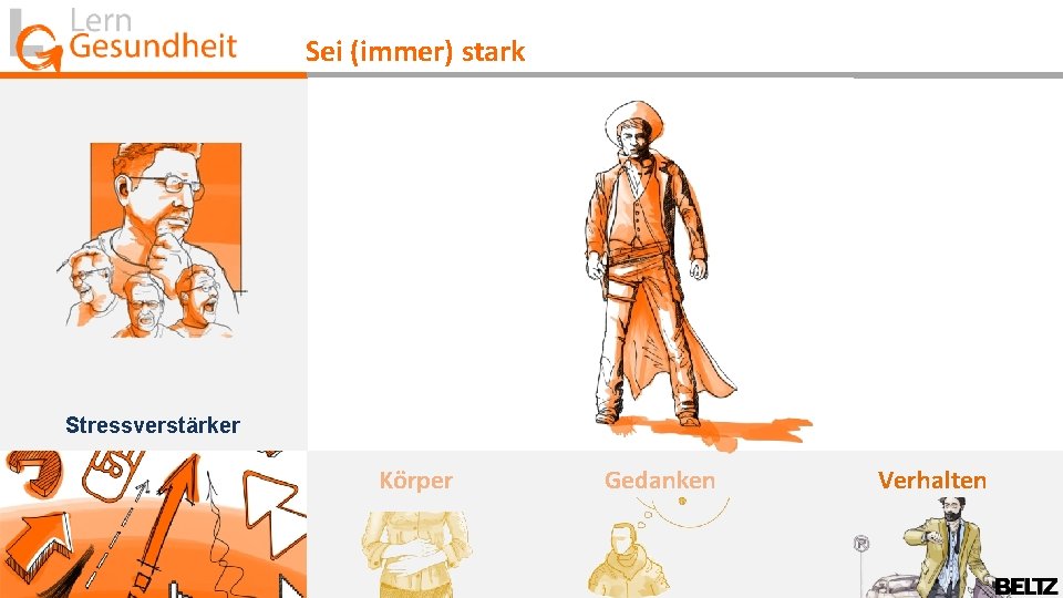 Sei (immer) stark Stressverstärker Körper Gedanken Verhalten 