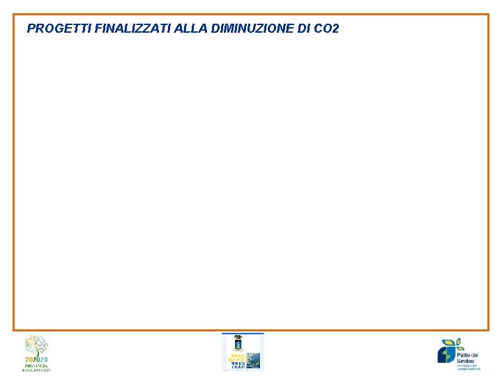 PROGETTI FINALIZZATI ALLA DIMINUZIONE DI CO 2 