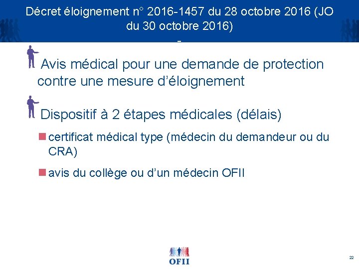 Décret éloignement n° 2016 -1457 du 28 octobre 2016 (JO du 30 octobre 2016)