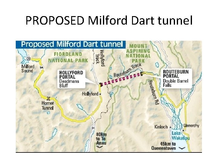 PROPOSED Milford Dart tunnel 