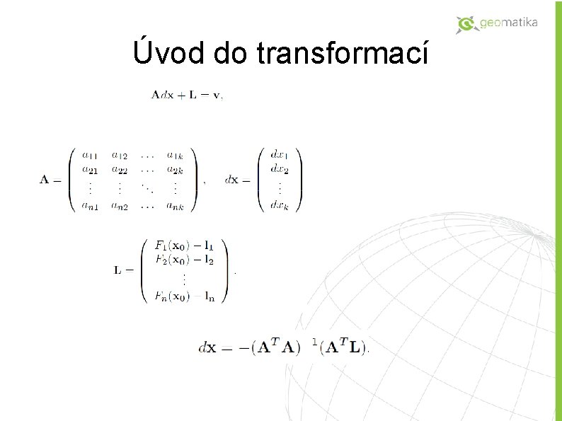 Úvod do transformací 