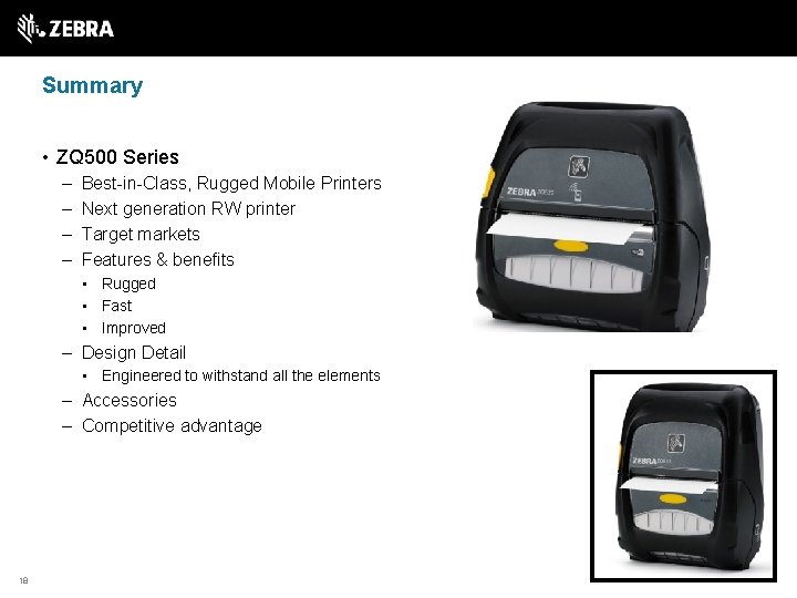 ZQ 500 Series Mobile Printer 