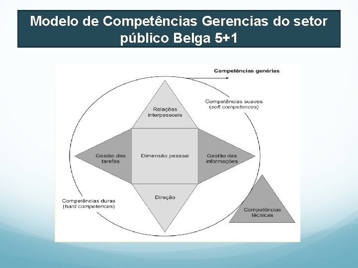 Modelo de Competências Gerencias do setor público Belga 5+1 