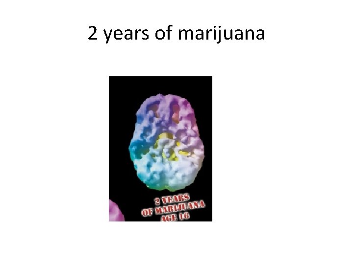 2 years of marijuana 
