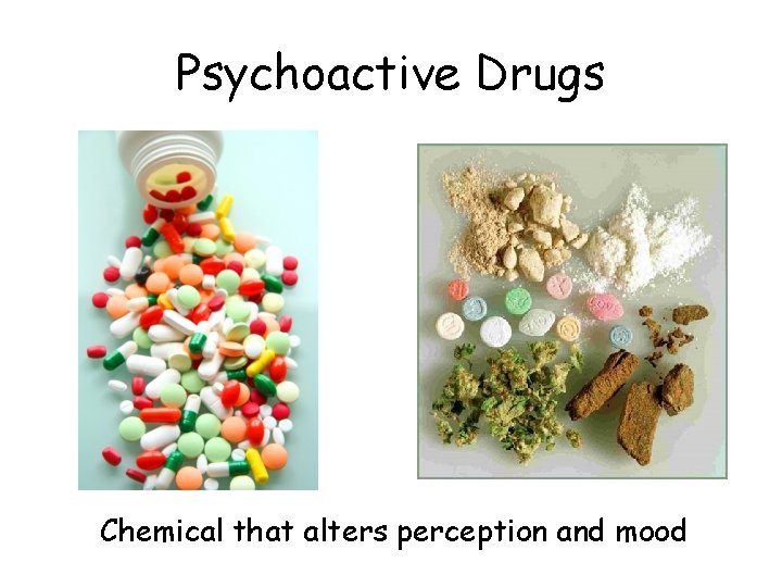 Psychoactive Drugs Chemical that alters perception and mood 