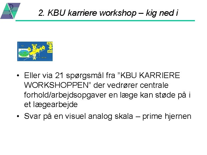 2. KBU karriere workshop – kig ned i • Eller via 21 spørgsmål fra