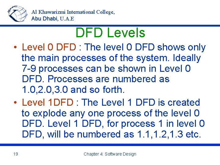 Al Khawarizmi International College, Abu Dhabi, U. A. E DFD Levels • Level 0