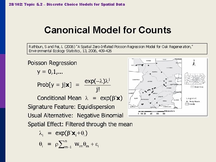 28/102: Topic 5. 2 – Discrete Choice Models for Spatial Data Canonical Model for