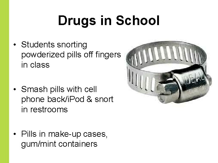Drugs in School • Students snorting powderized pills off fingers in class • Smash