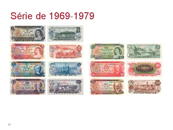 Série de 1969 -1979 26 