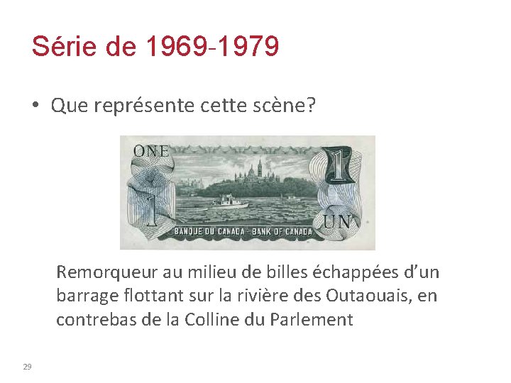 Série de 1969 -1979 • Que représente cette scène? Remorqueur au milieu de billes