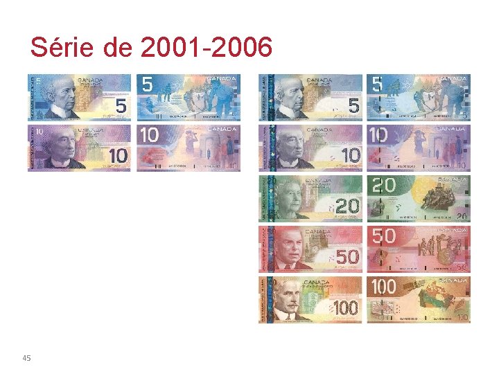 Série de 2001 -2006 45 