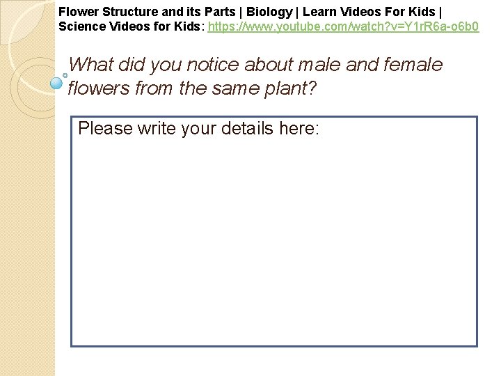 Flower Structure and its Parts | Biology | Learn Videos For Kids | Science