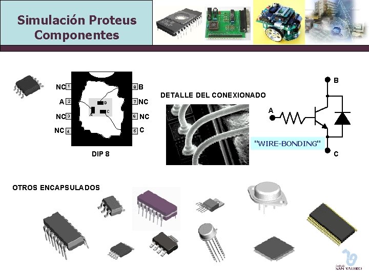 Simulación Proteus Componentes NC 1 A 2 NC 3 NC B A 8 B