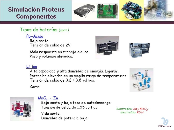 Simulación Proteus Componentes 