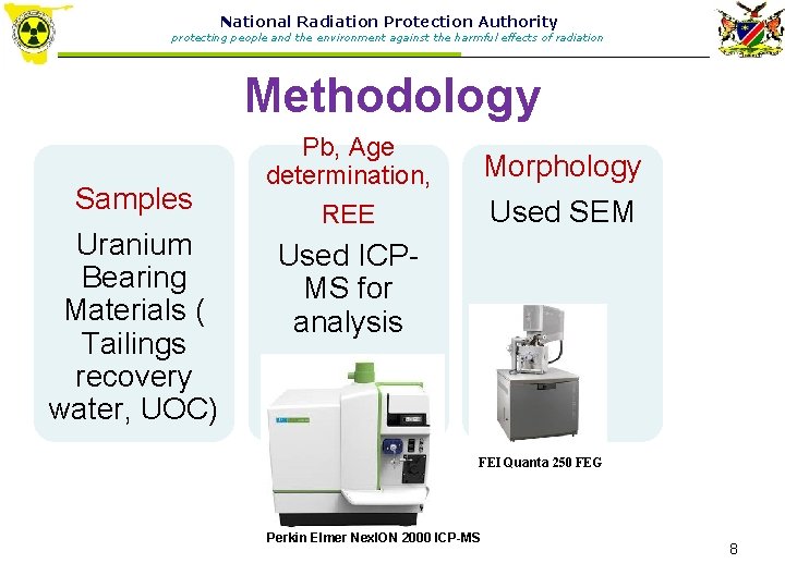 National Radiation Protection Authority protecting people and the environment against the harmful effects of