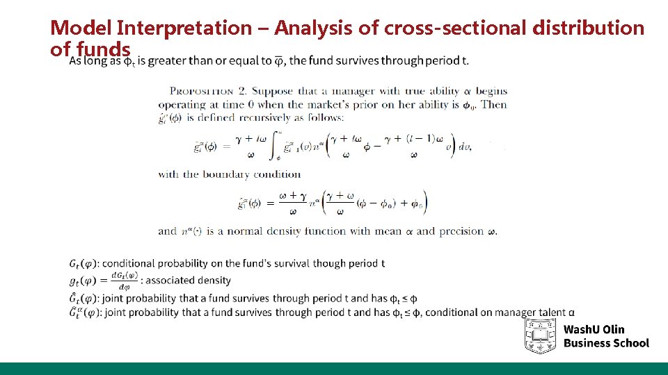 Model Interpretation – Analysis of cross-sectional distribution of funds 