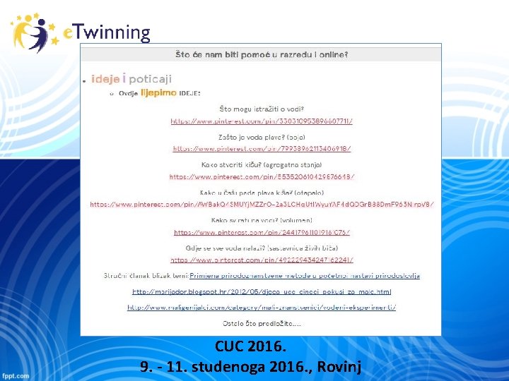 CUC 2016. 9. - 11. studenoga 2016. , Rovinj 