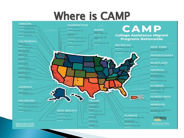 Where is CAMP 