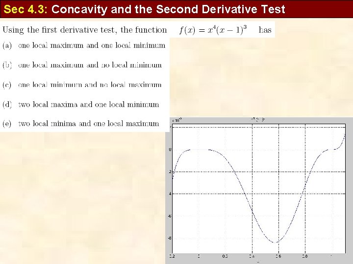 Sec 4. 3: Concavity and the Second Derivative Test 