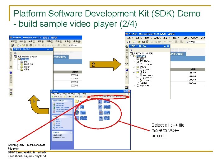 Platform Software Development Kit (SDK) Demo - build sample video player (2/4) 2 1