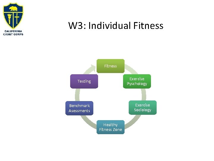 W 3: Individual Fitness Exercise Pyschology Testing Exercise Sociology Benchmark Asessments Healthy Fitness Zone W 3: Individual Fitness Exercise Pyschology Testing Exercise Sociology Benchmark Asessments Healthy Fitness Zone