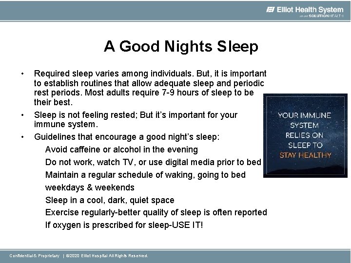 A Good Nights Sleep • • • Required sleep varies among individuals. But, it