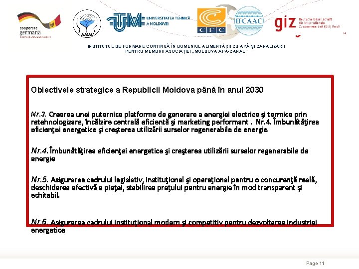 INSTITUTUL DE FORMARE CONTINUĂ ÎN DOMENIUL ALIMENTĂRII CU APĂ ŞI CANALIZĂRII PENTRU MEMBRII ASOCIAȚIEI