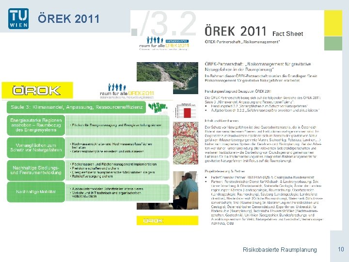 ÖREK 2011 Risikobasierte Raumplanung 10 