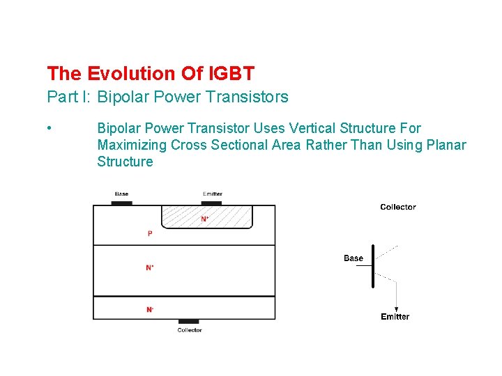 The Evolution Of IGBT Part I: Bipolar Power Transistors • Bipolar Power Transistor Uses
