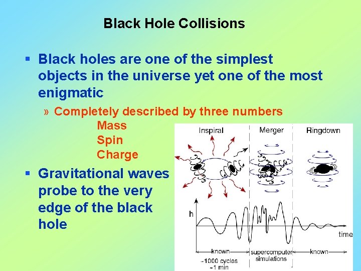 Black Hole Collisions § Black holes are one of the simplest objects in the