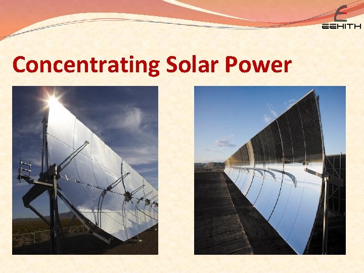 Concentrating Solar Power 