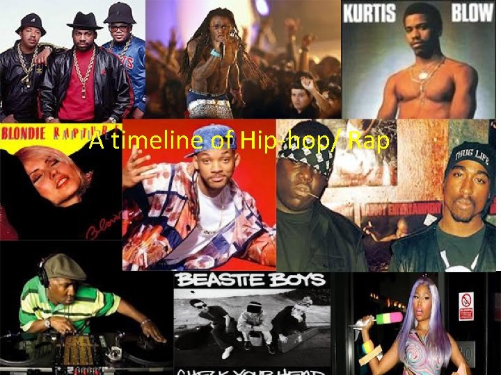 A timeline of Hip-hop/ Rap A Time Line of Hip-Hop/Rap By Michael Matteo 