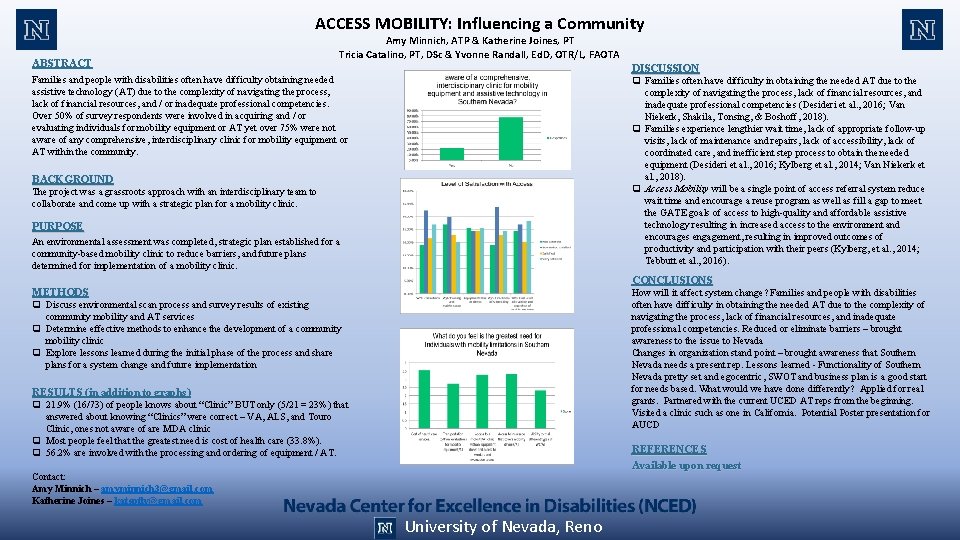 ACCESS MOBILITY: Influencing a Community ABSTRACT Amy Minnich, ATP & Katherine Joines, PT Tricia