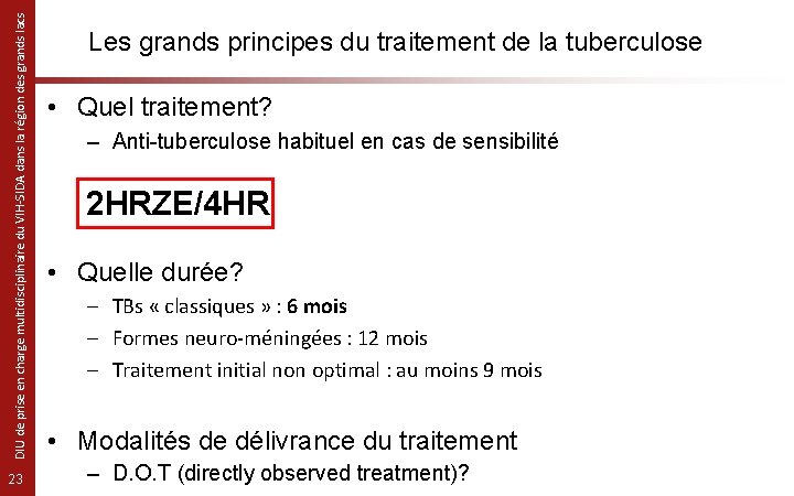 DIU de prise en charge multidisciplinaire du VIH-SIDA dans la région des grands lacs